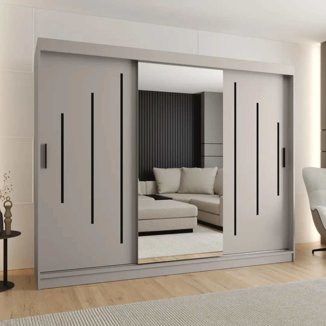 Rubino Y1 Sliding Door Wardrobe 250cm - Image 6