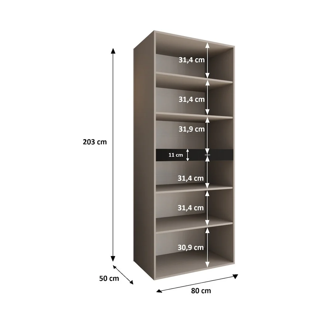 Salsa Hinged Door Wardrobe 240cm - Image 21