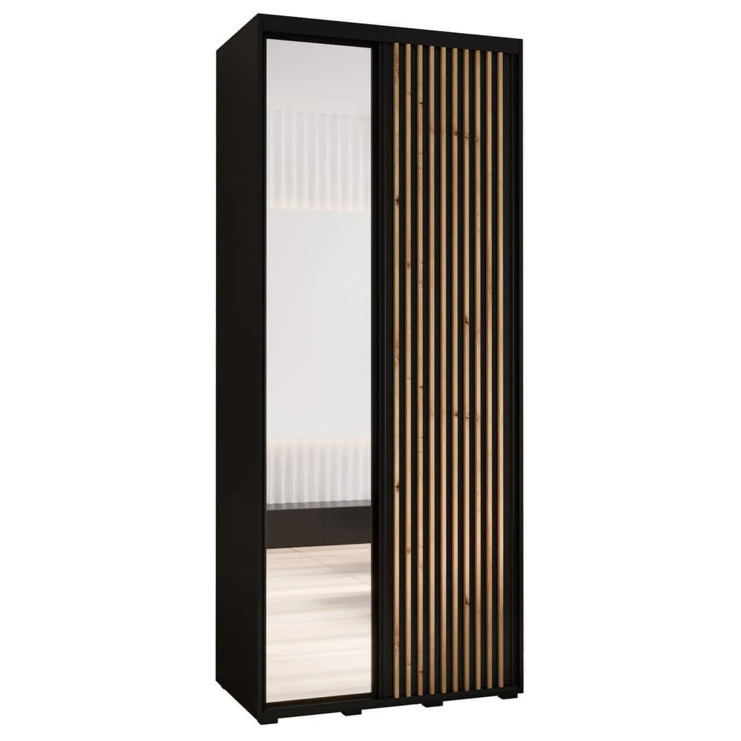 Sapporo II Sliding Door Wardrobe 110cm - Image 8