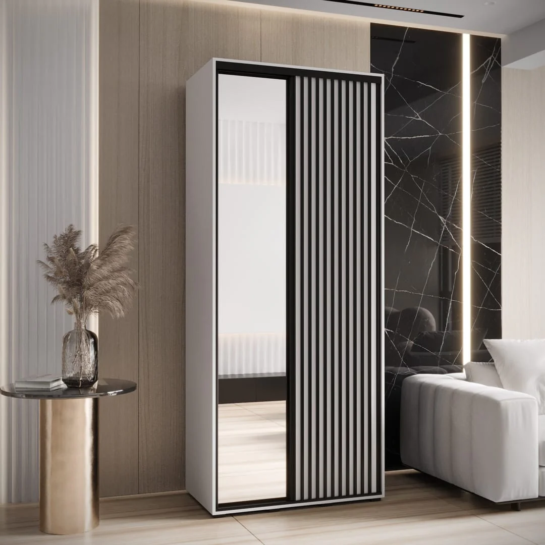 Sapporo II Sliding Door Wardrobe 120cm - Image 8