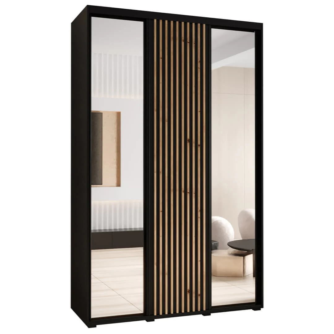 Sapporo II Sliding Door Wardrobe 150cm - Image 2