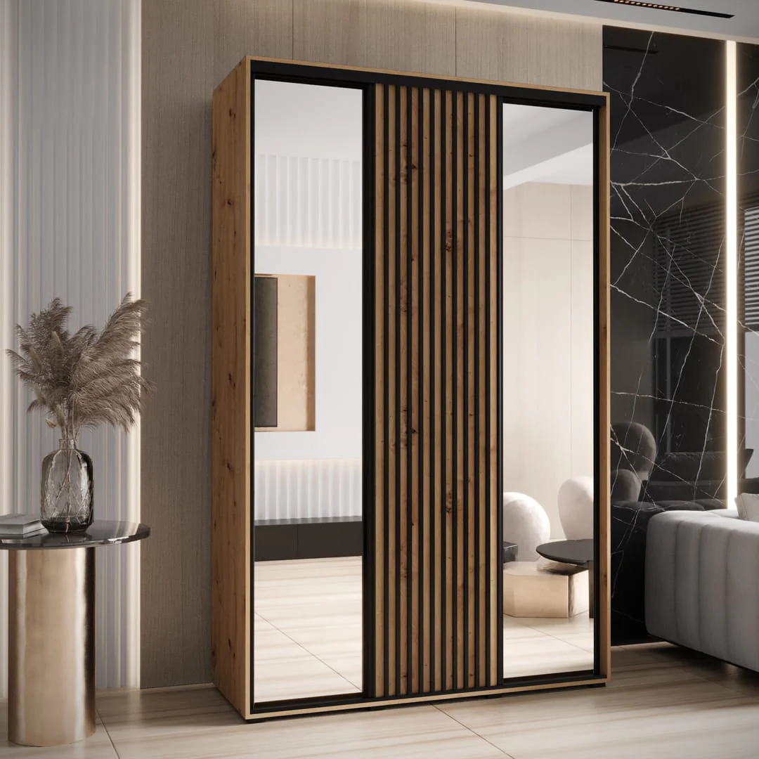 Sapporo II Sliding Door Wardrobe 150cm - Image 4