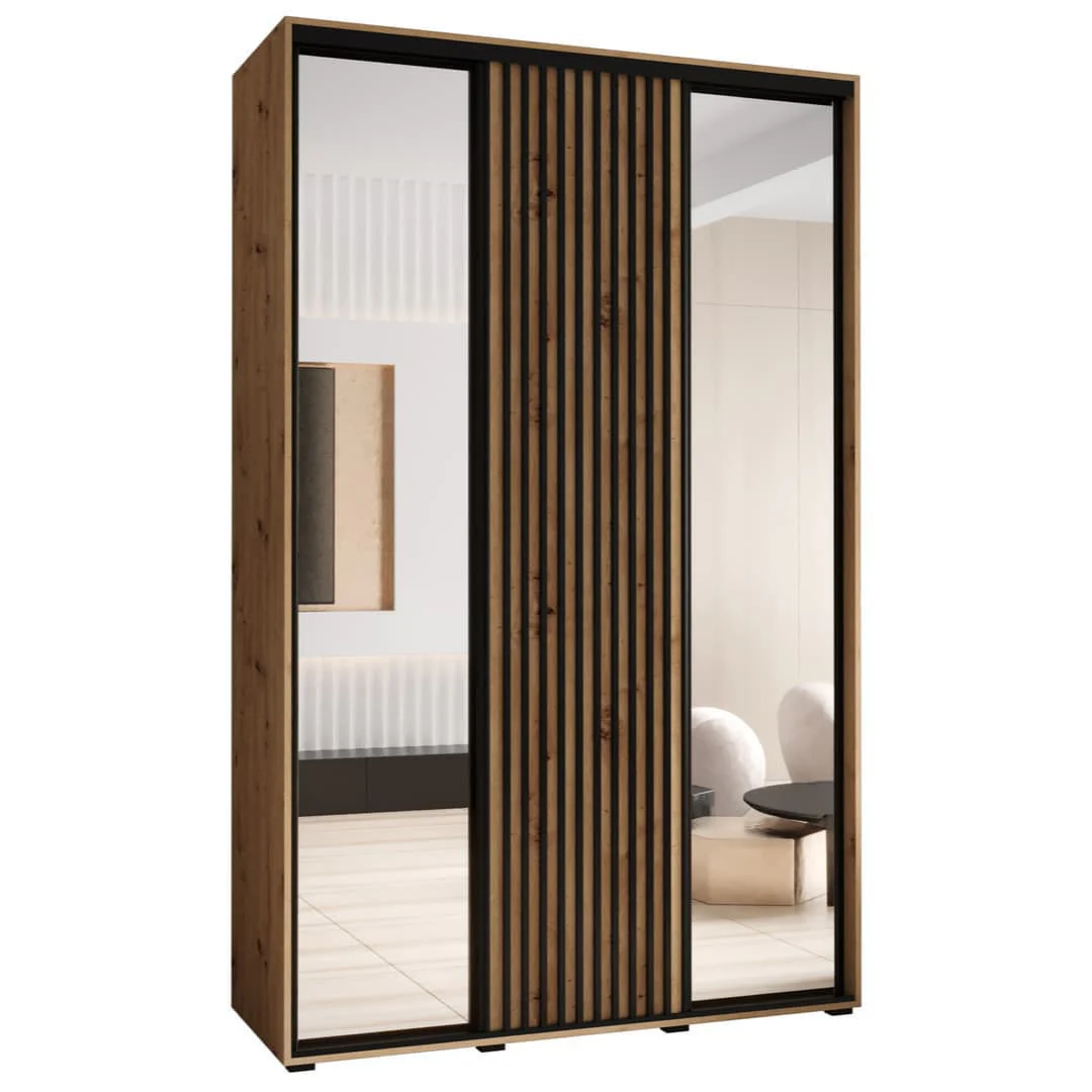 Sapporo II Sliding Door Wardrobe 150cm - Image 5