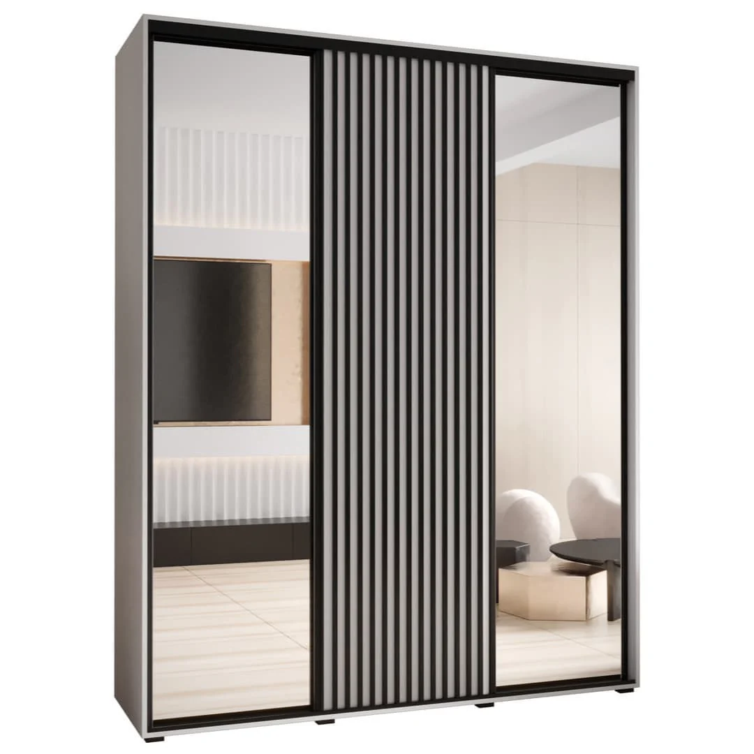 Sapporo II Sliding Door Wardrobe 200cm - Image 2