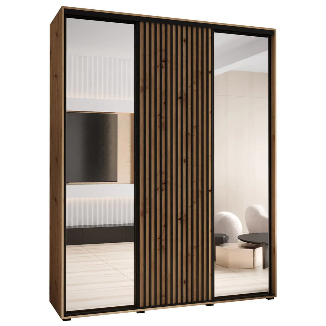Sapporo II Sliding Door Wardrobe 200cm - Image 5