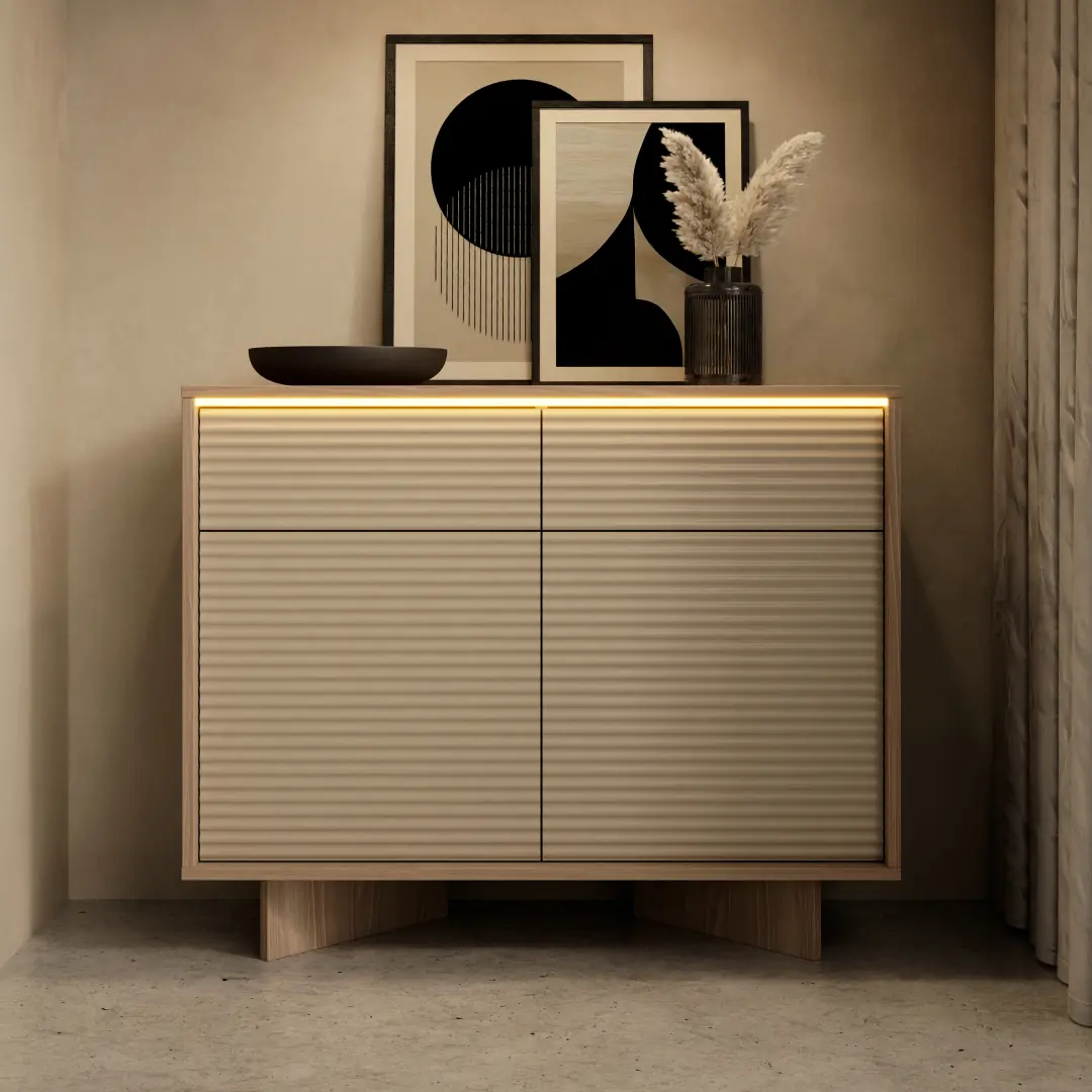 Semi Sideboard Cabinet 104cm