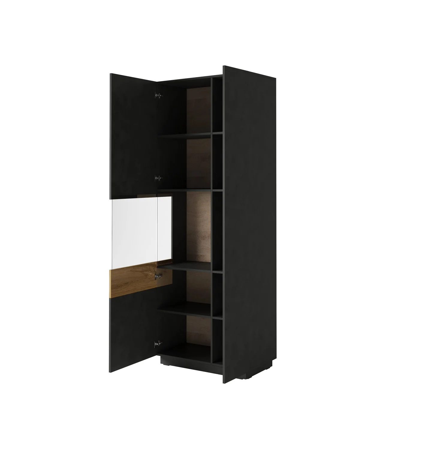Silke 12 Tall Display Cabinet 80cm - Image 3