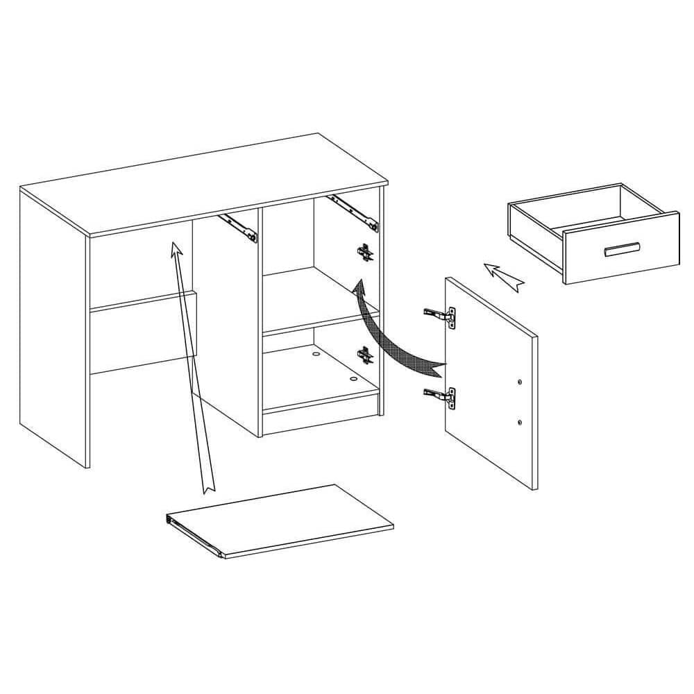 Smyk SM-08 Computer Desk 110cm - Image 6