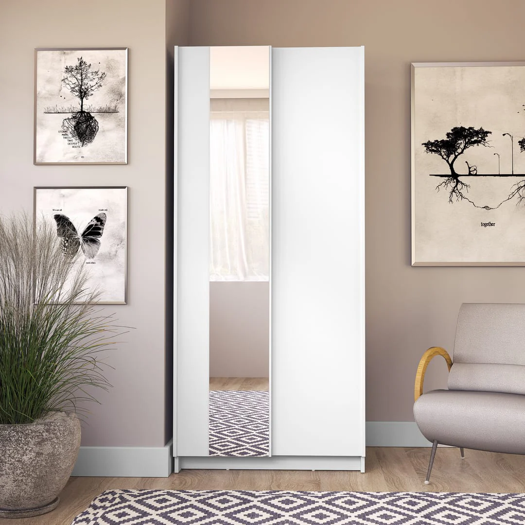 Sofia Sliding Door Wardrobe 80cm - Image 5