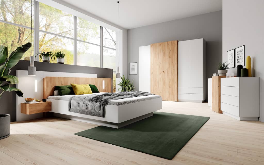 Stockholm Ottoman Bed with Bedside Tables [EU King] - Image 3