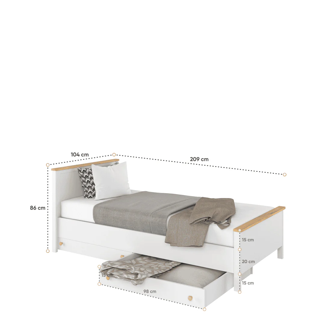 Story Bed With Mattress [EU Single] - Image 16