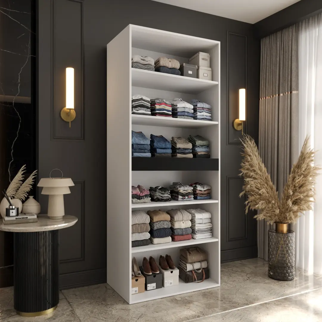 Tempo Hinged Door Wardrobe 90cm - Image 7