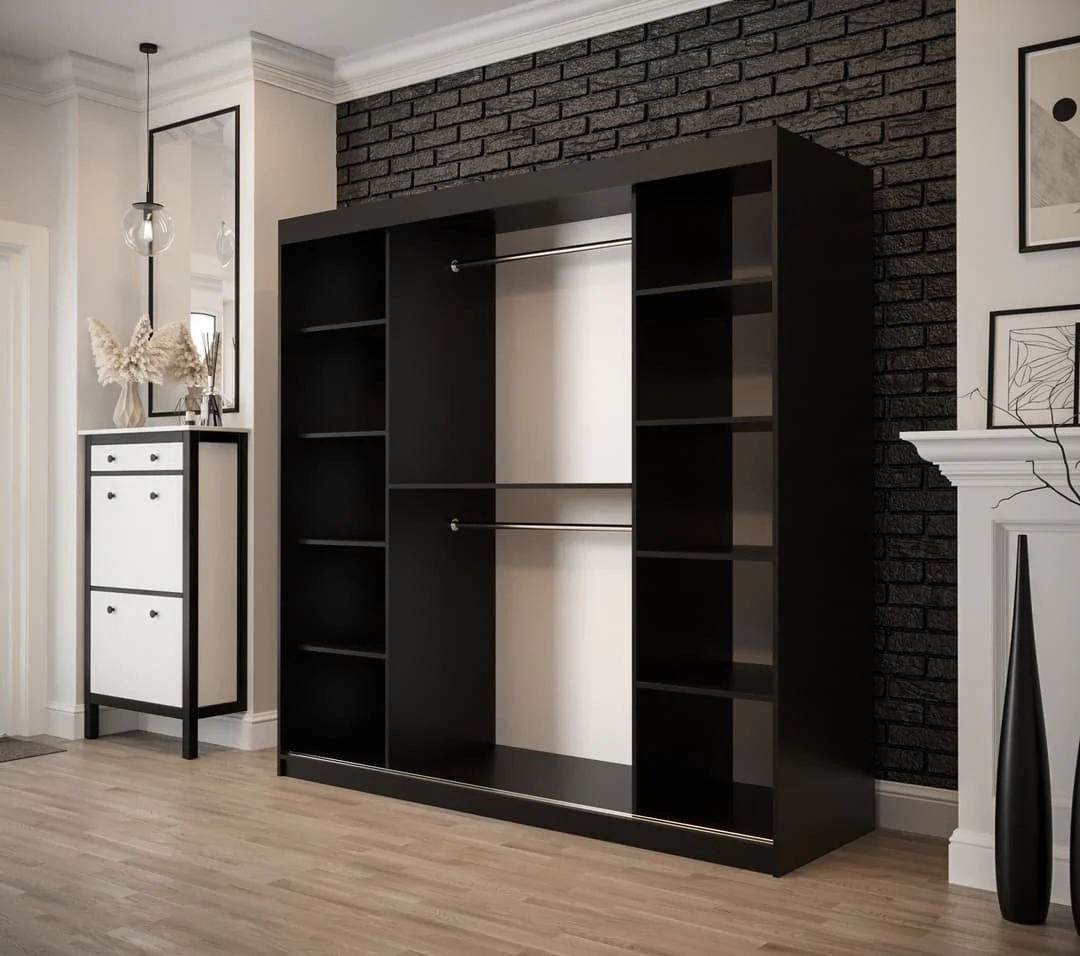 Tilburg Sliding Door Wardrobe 200cm - Image 3
