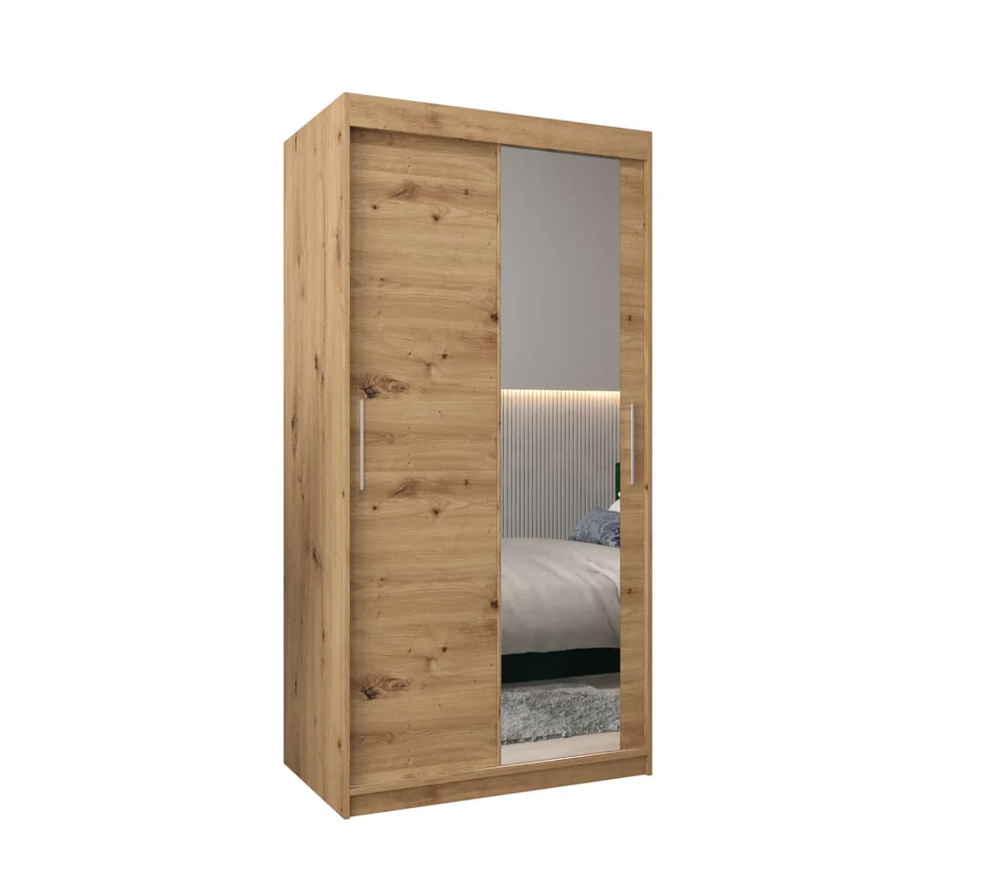 Tokyo II Sliding Door Wardrobe 100cm - Image 6