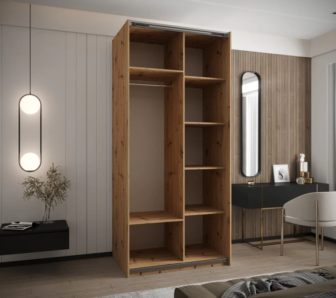 Trosa II Sliding Door Wardrobe 100cm - Image 4