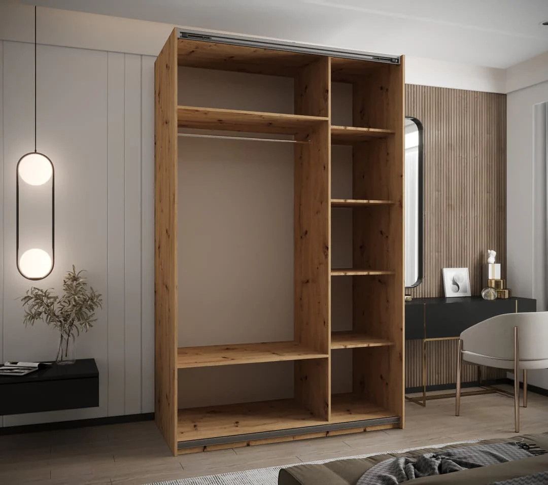 Trosa II Sliding Door Wardrobe 150cm - Image 5