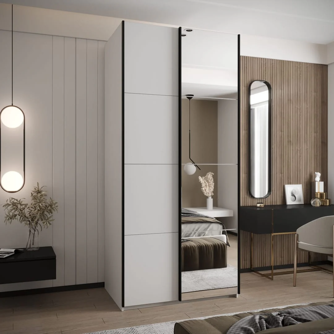 Trosa III Sliding Door Wardrobe 100cm - Image 4
