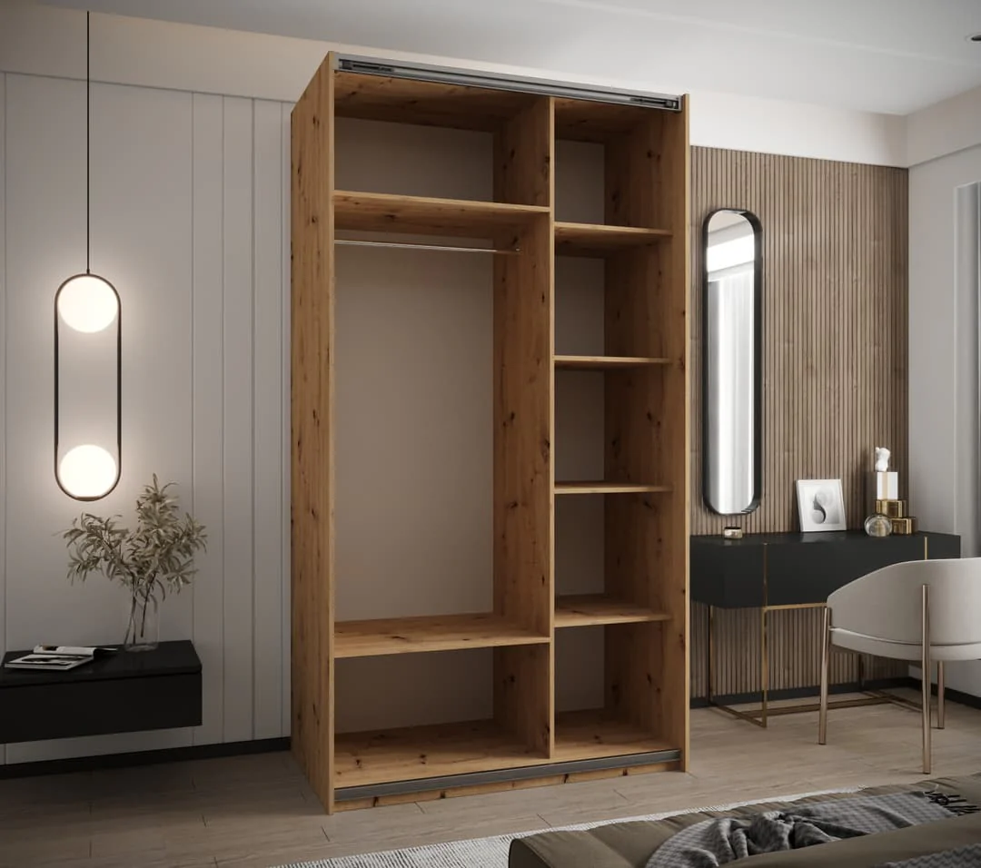 Trosa IV Sliding Door Wardrobe 140cm - Image 3