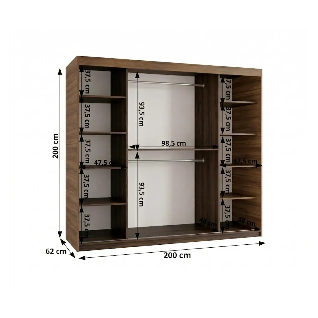 Ultra Sliding Door Wardrobe 200cm - Image 23