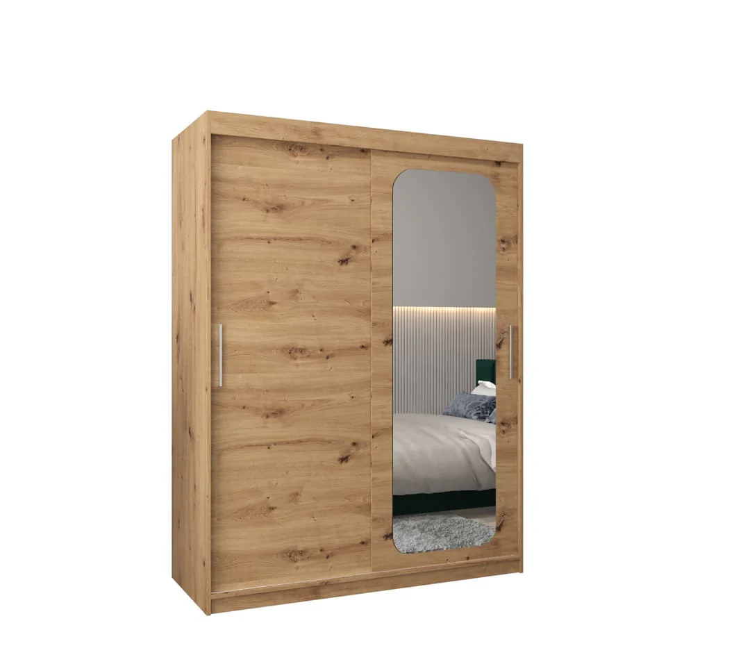Uppsala T2 Sliding Door Wardrobe 150cm - Image 7