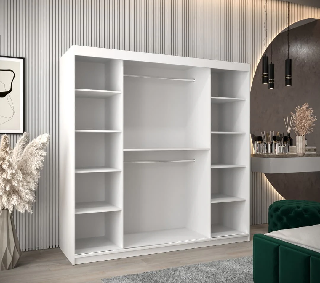 Uppsala T2 Sliding Door Wardrobe 200cm - Image 2