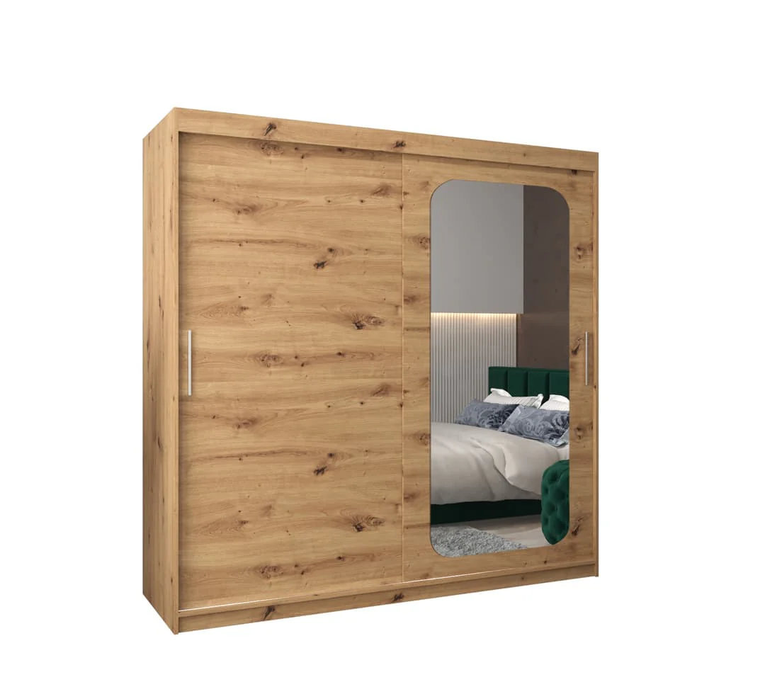 Uppsala T2 Sliding Door Wardrobe 200cm - Image 7