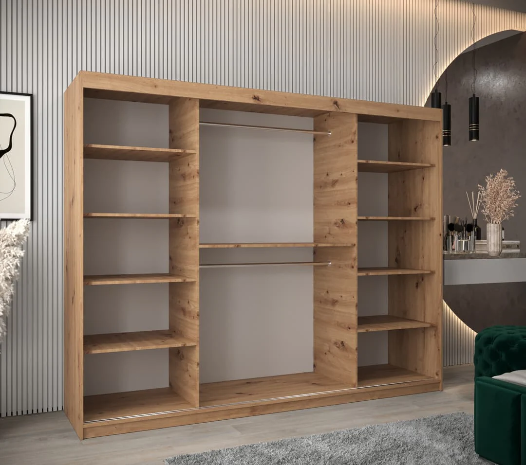 Uppsala T2 Sliding Door Wardrobe 250cm - Image 3