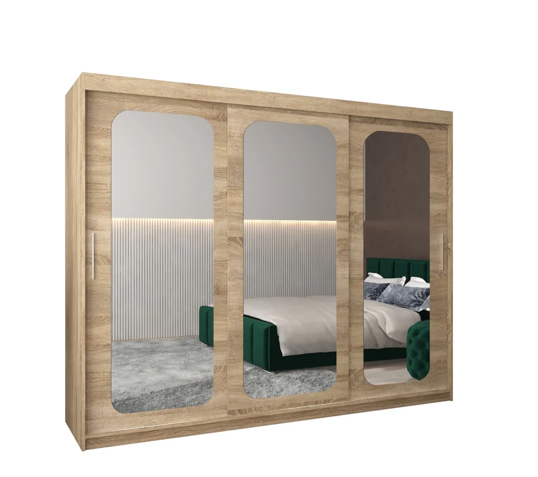 Uppsala T3 Sliding Door Wardrobe 250cm - Image 17