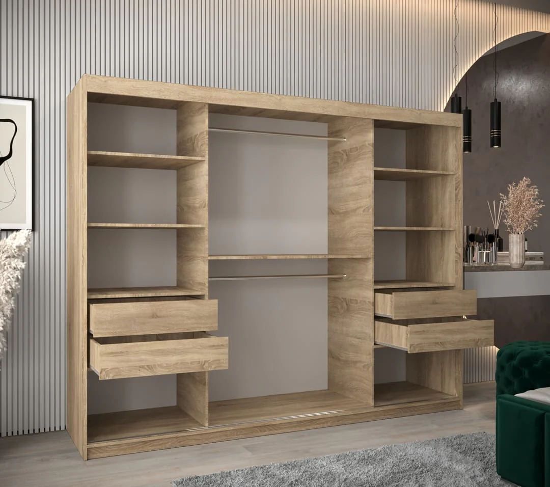 Uppsala T3 Sliding Door Wardrobe 250cm - Image 19