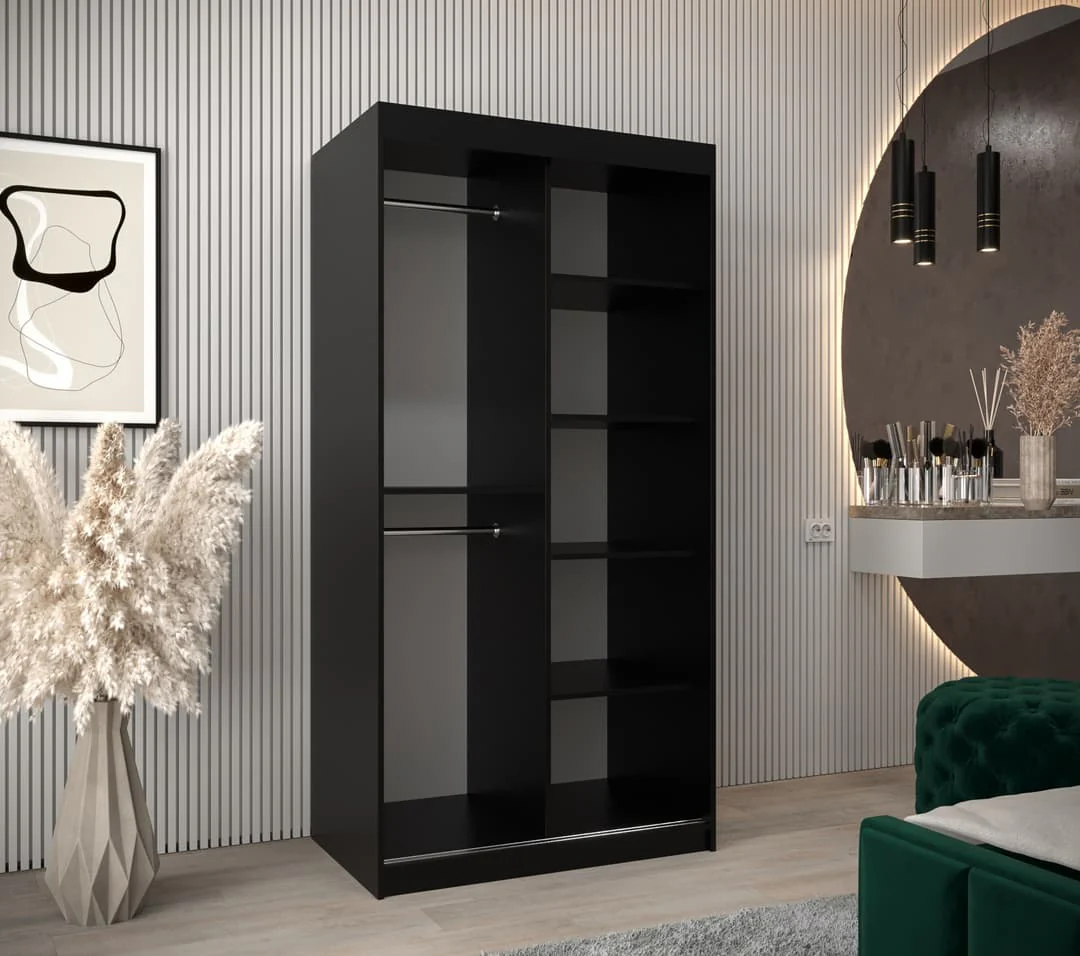 Uppsala V2 Sliding Door Wardrobe 100cm - Image 12