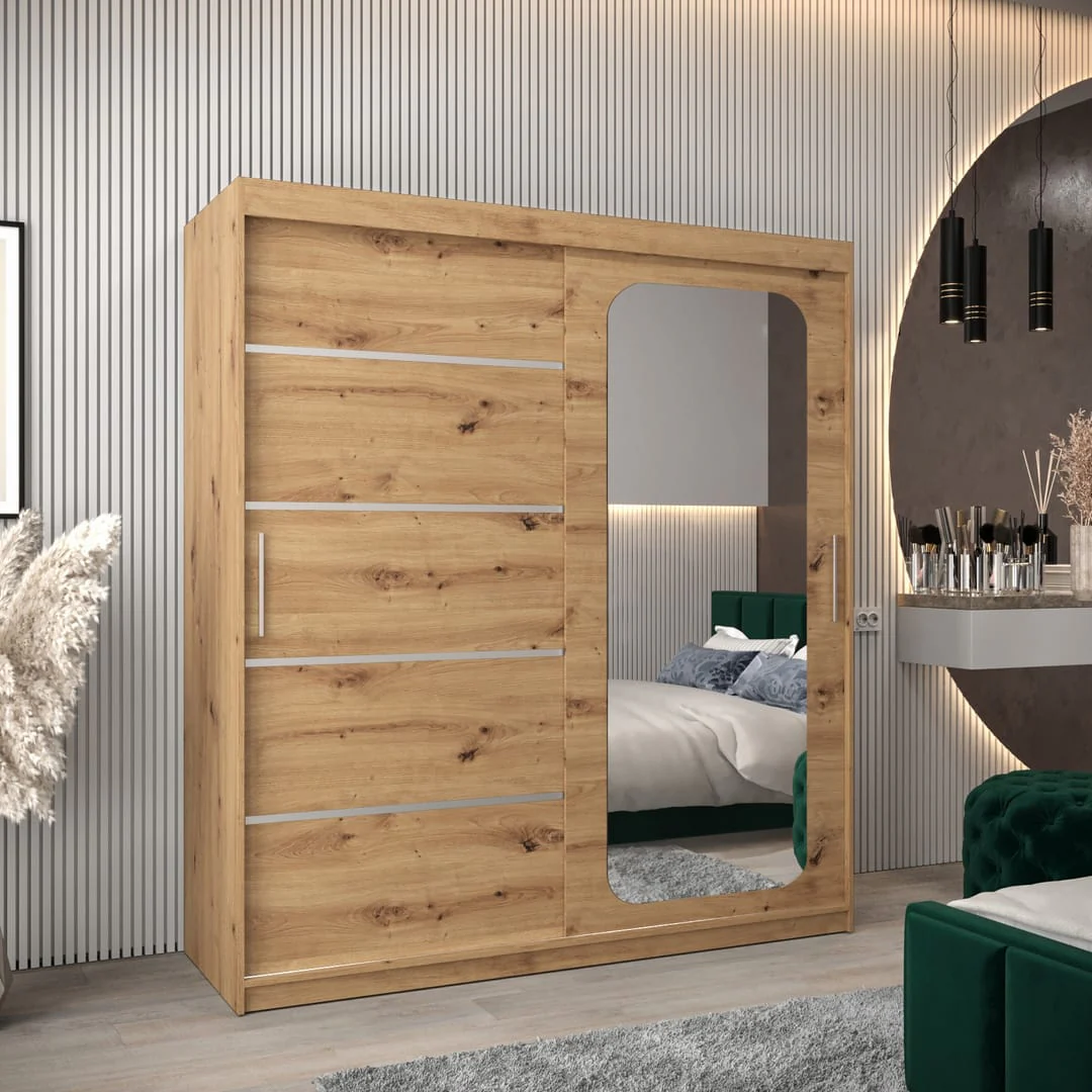 Uppsala V2 Sliding Door Wardrobe 180cm - Image 10