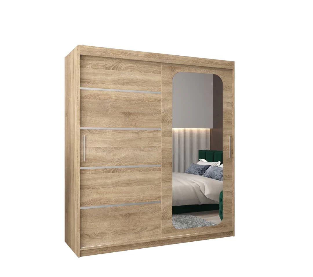 Uppsala V2 Sliding Door Wardrobe 180cm - Image 2