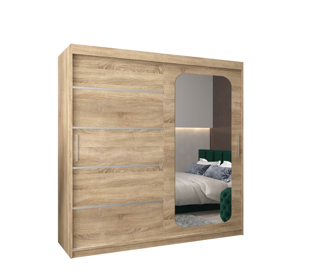 Uppsala V2 Sliding Door Wardrobe 200cm - Image 17