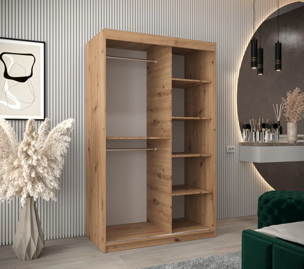 Verona 04 Sliding Door Wardrobe 120cm - Image 7