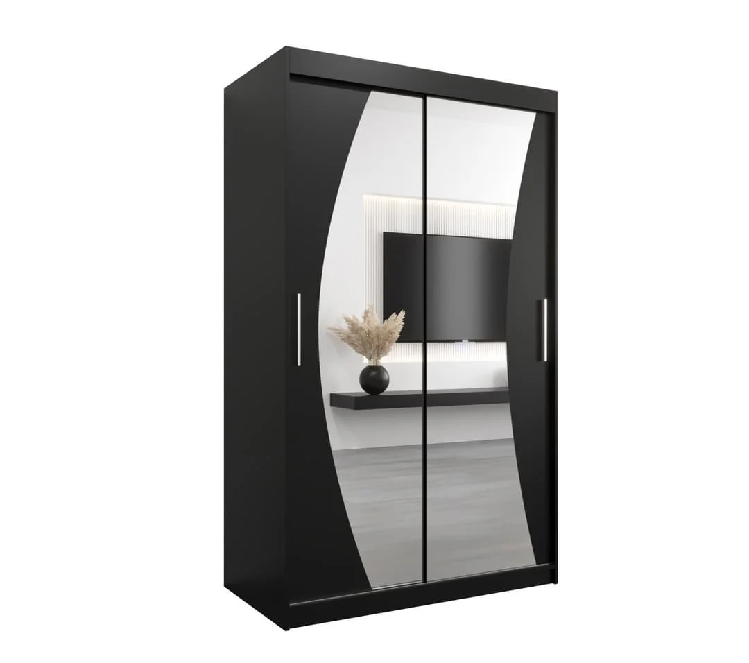 Wave Sliding Door Wardrobe 120cm - Image 11