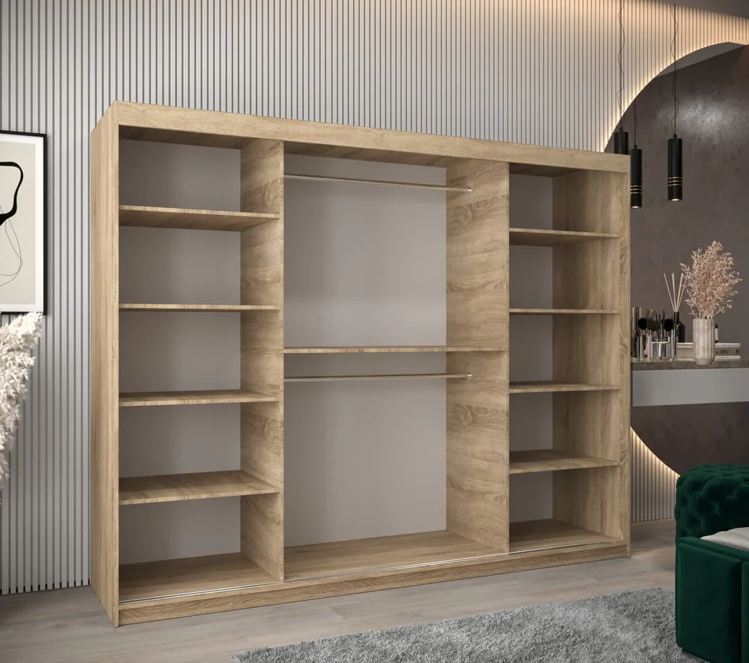 Wave Sliding Door Wardrobe 250cm - Image 16