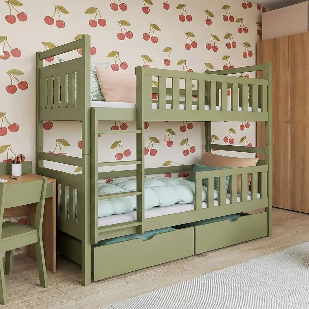 Wooden Bunk Bed Monika with Storage - Image 17