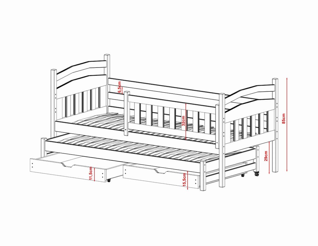 Galaxy Bed with Trundle and Storage - Image 12