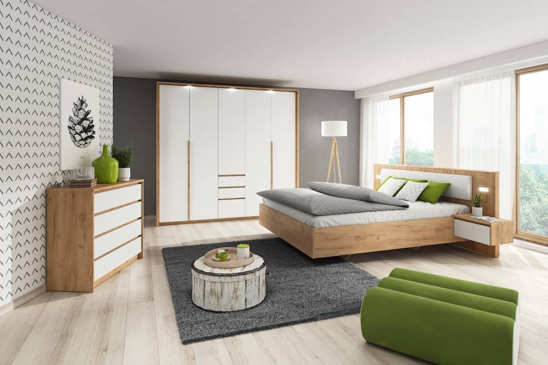 Xelo Bed Frame With Bedside Cabinets [EU King] - Image 3
