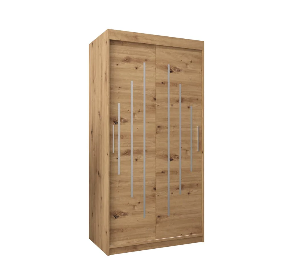 York Sliding Door Wardrobe 100cm - Image 2
