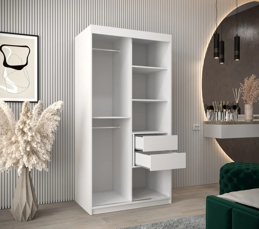 York I Sliding Door Wardrobe 100cm - Image 12