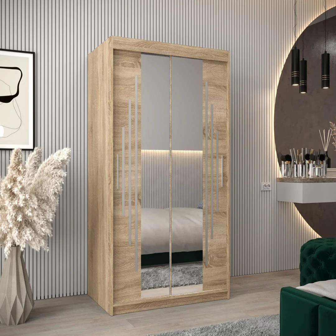 York I Sliding Door Wardrobe 100cm - Image 13