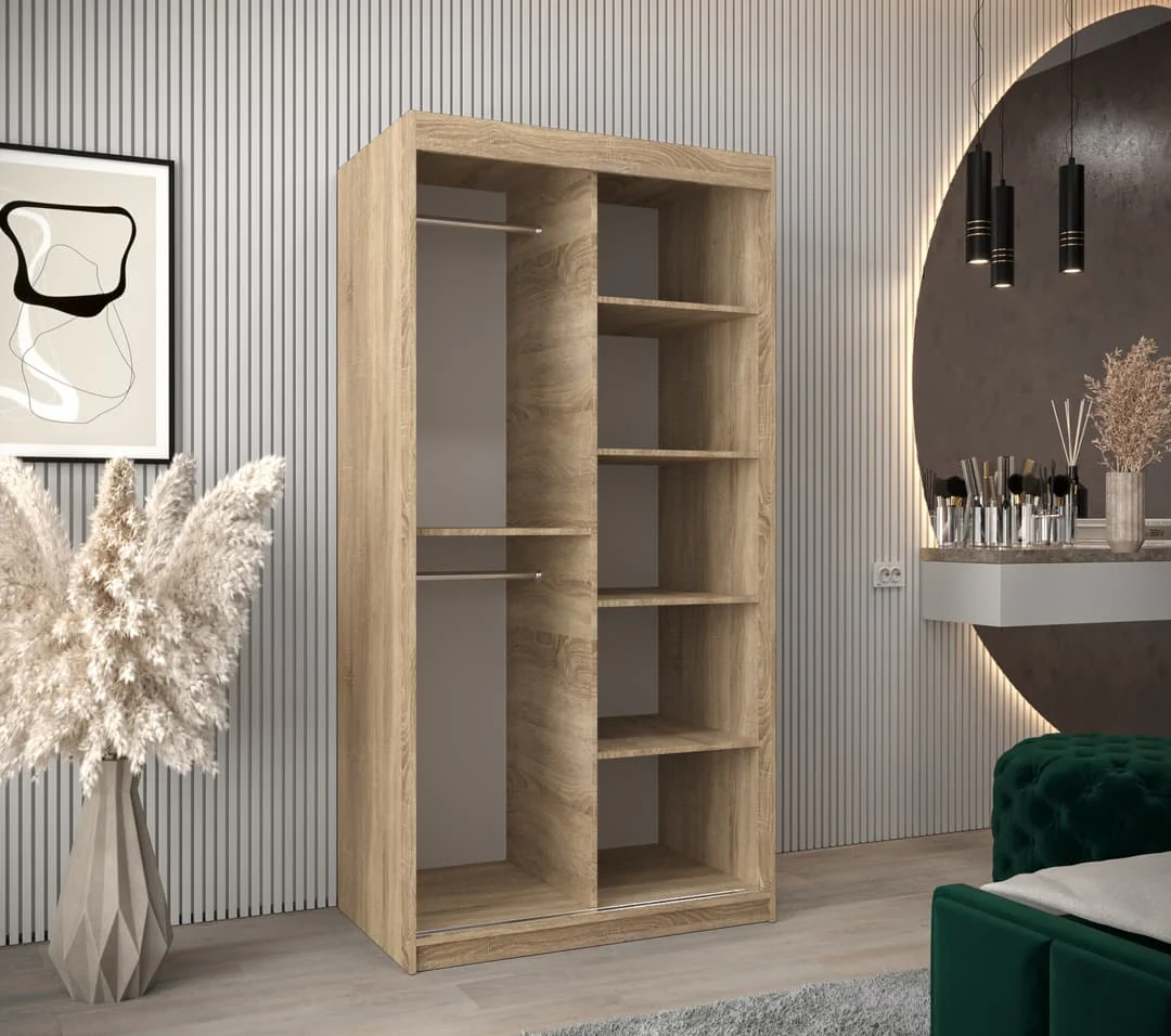 York I Sliding Door Wardrobe 100cm - Image 15