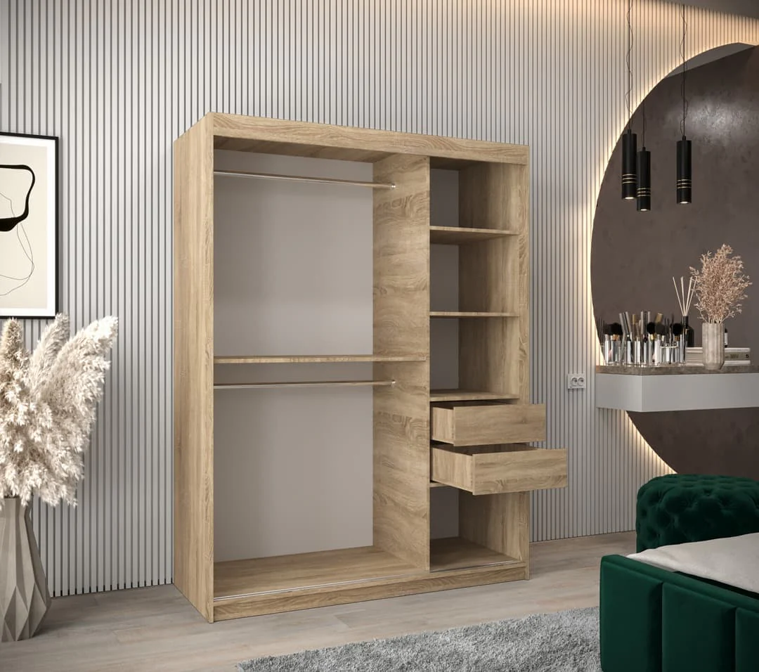 York I Sliding Door Wardrobe 150cm - Image 16