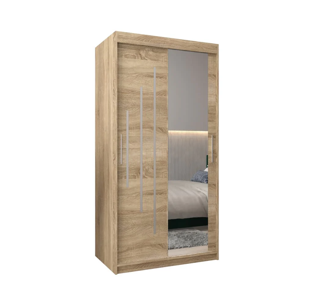 York II Sliding Door Wardrobe 100cm - Image 14